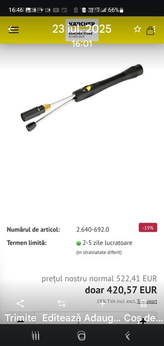 Karcher .lanci cu injectorspalatorie self.