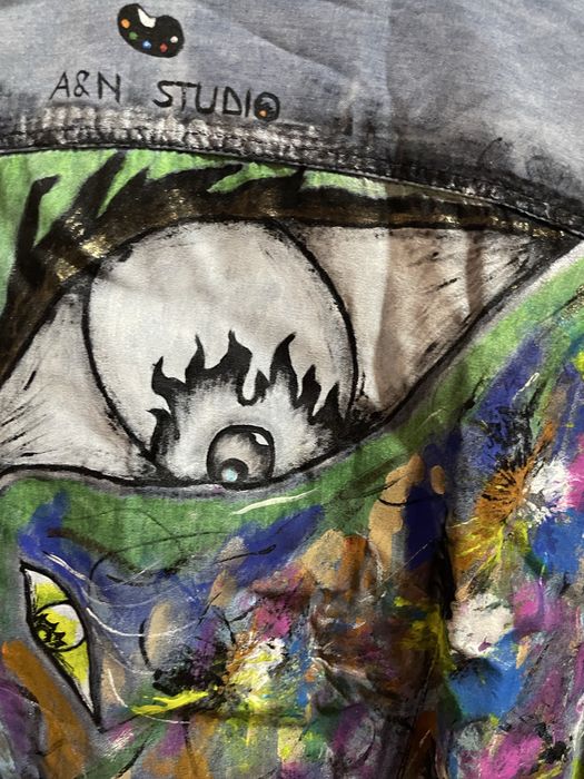 Geaca Denim UNICATA - Pictata manual