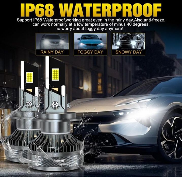 Becuri LED H1 Canbus 12V-24V 50000LM set 2buc