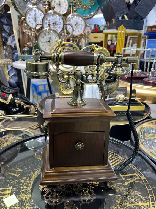 Сувенир Ретро антикварный телефон — идеален для декора и подарка