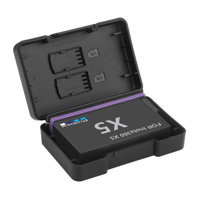 Set 2 acumulatori 2850mAh + incarcator dublu camere Insta360 X5