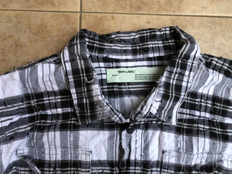 Off White Distressed shirt L