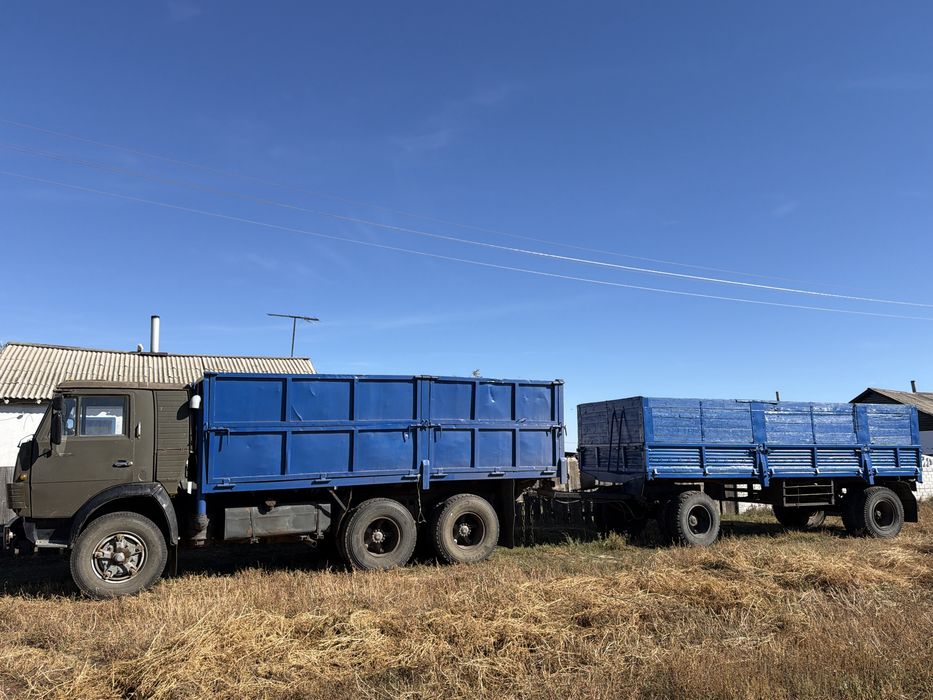 Камаз 5320 бортовой с прицепом