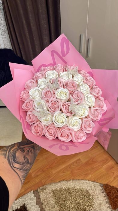 buchete trandafiri cadou perfect buchet sapun personalizate