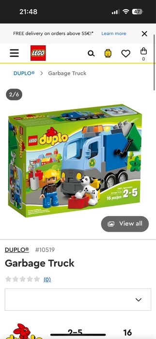 Lego Duplo Garbage Truck  cod 10519