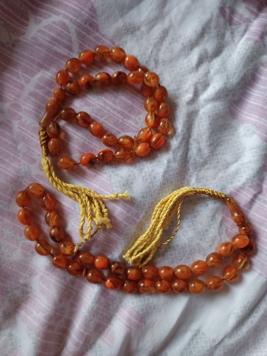 3 бр броеници кехлибар с 33 топчета & сърце