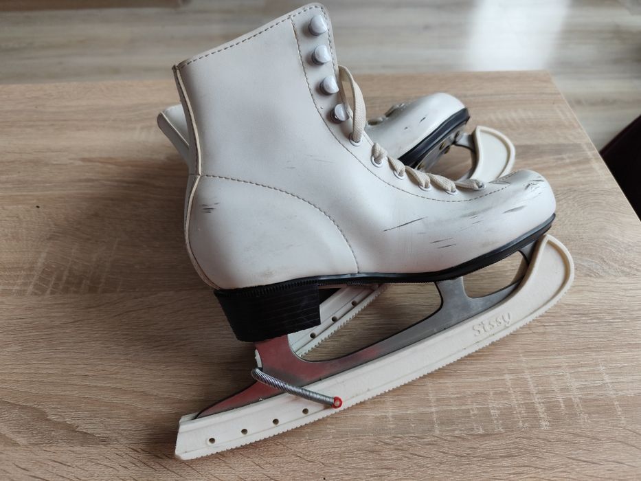 Кънки за лед, естествена кожа, фигурно пързаляне номер 35