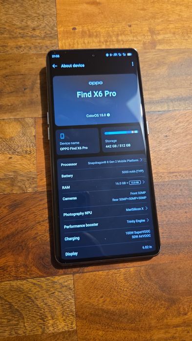 Oppo Find X6 Pro Negru 16GB/512GB (PGEM10) in garantie