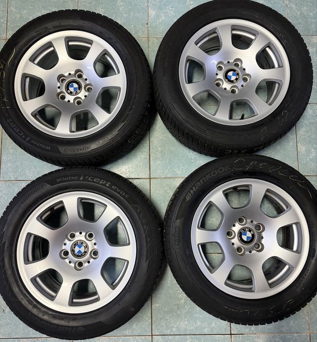 Jante aliaj R16 BMW E60 E90 anvelope 225/55/16 iarna Hankook