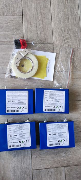 Kit complet 4 celule Lifepo4 100Ah 12V Easun - Include banda bushbars protectii etc