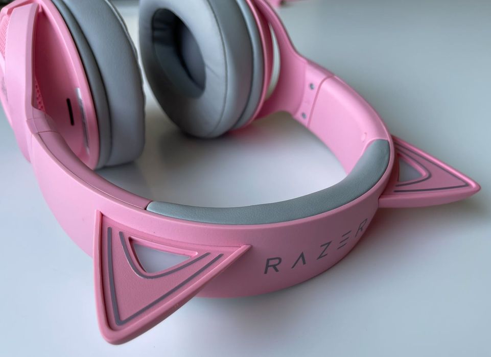 Гейминг слушалки Razer - Kraken BT Kitty Edition, розови
