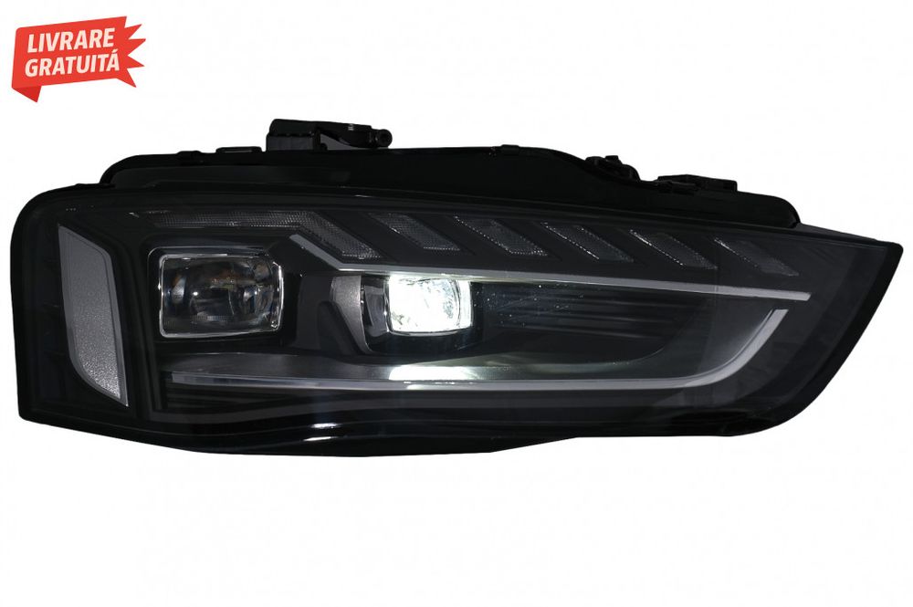 Faruri Full LED Audi A4 B8.5 Facelift  (2012-2015) Negru Semnal Dinami