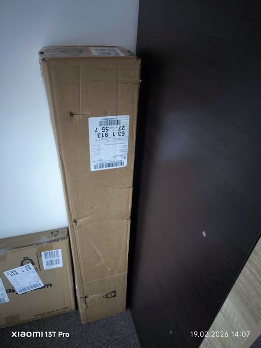 cadru pat metalic, negru, nou, sigilat, 90*200