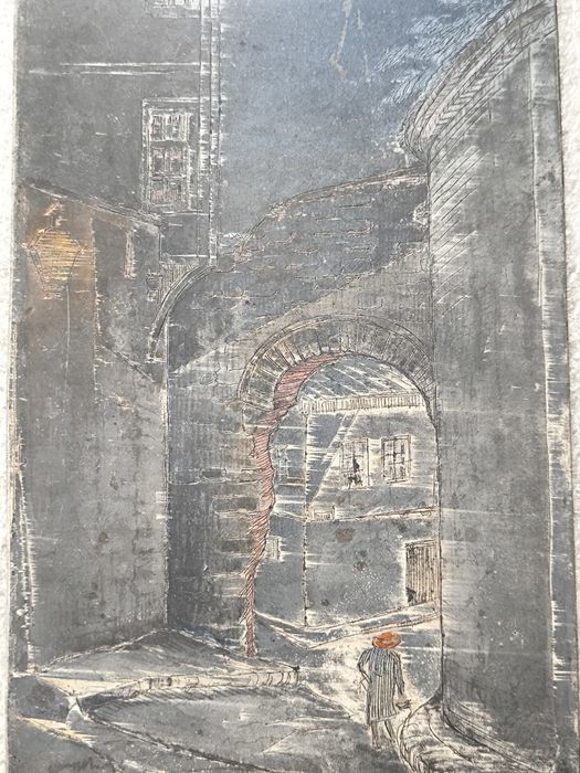 Антикварна метална плоча – „Хисар капия“, Пловдив (Стил Петър Морозов)