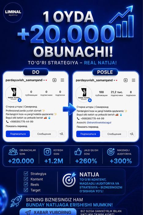 SMM mutaxasisi | Marketing xizmati shartnoma asosida