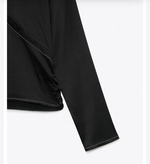 Bluza neagra Satin Zara M. Noua cu eticheta