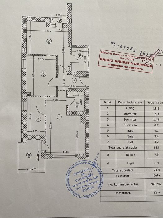 Apartament 3 camere Complex rezidențial Nusco Citta