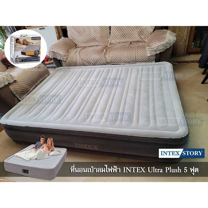 Кровать надувной INTEX-137х191х33 см. Насос сумка и доставка бесплатно