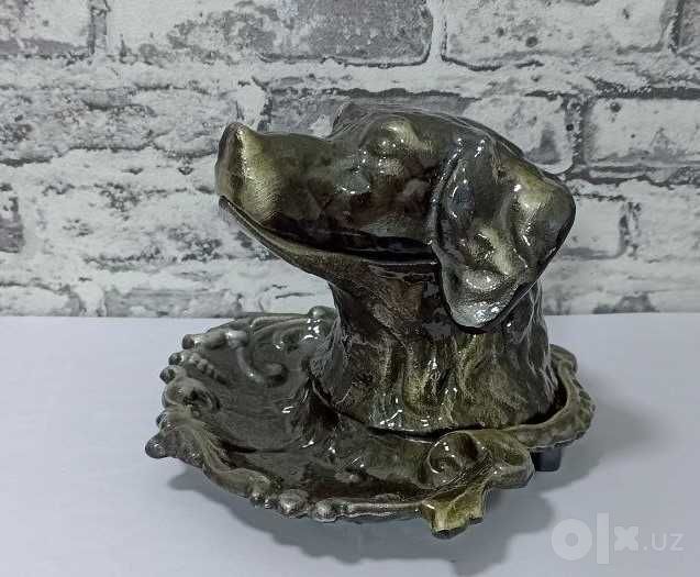 Винтажные пепельницы "Голова собаки". Силумин.  1960е-1980е гг.