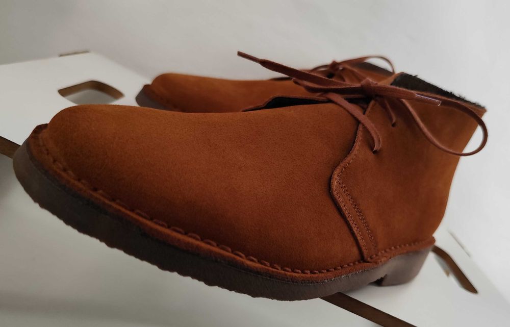 Ghete chukka 40 41 43 premium PURO EGO NOI piele naturala moale camel