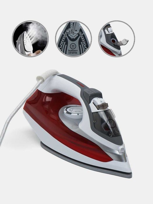 Паровой утюг, с антипригарным покрытием, PH-233, 2600 Вт DASTAFKASI