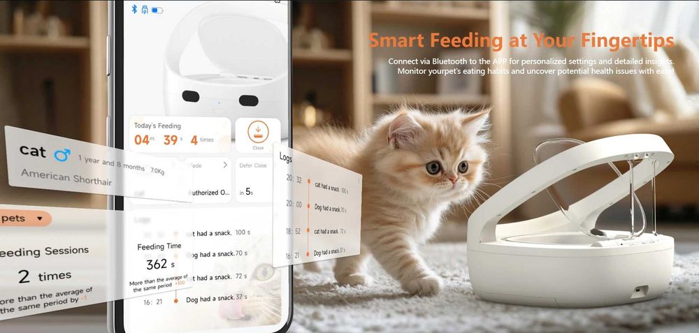 Petex Автоматична хранилка с микрочип