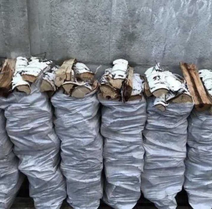 Дрова Берёза в мешках