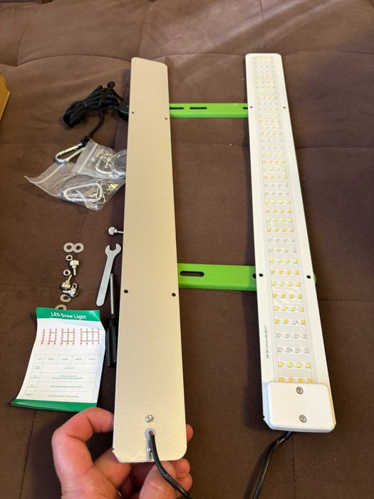 Пълен спектър LED фито лампа 2х56,5 см аквариум и разсад