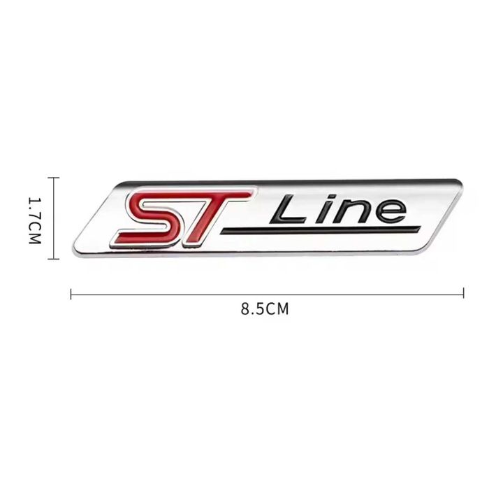 Emblema ST line Embleme FORD Accesorii Stema Sticker Ornament Sigla Embleme aripi ST Embleme laterale ST line