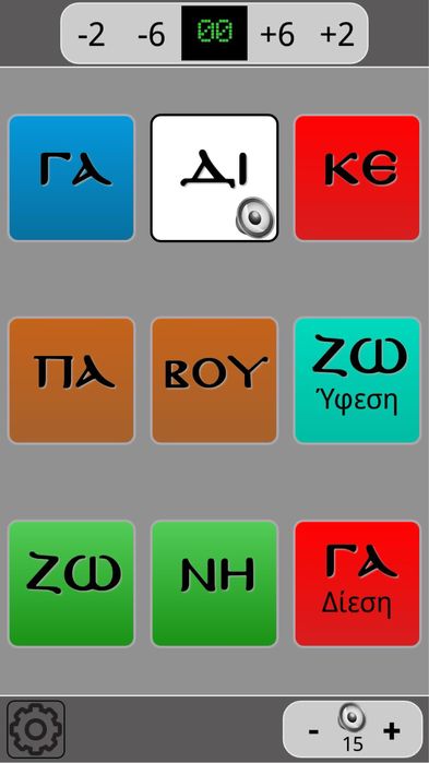 Ison Bizantin • cu partitură pe ecran