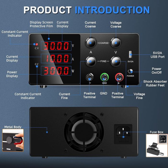 Sursa alimentare reglabila 30V10A300W usb sigilata