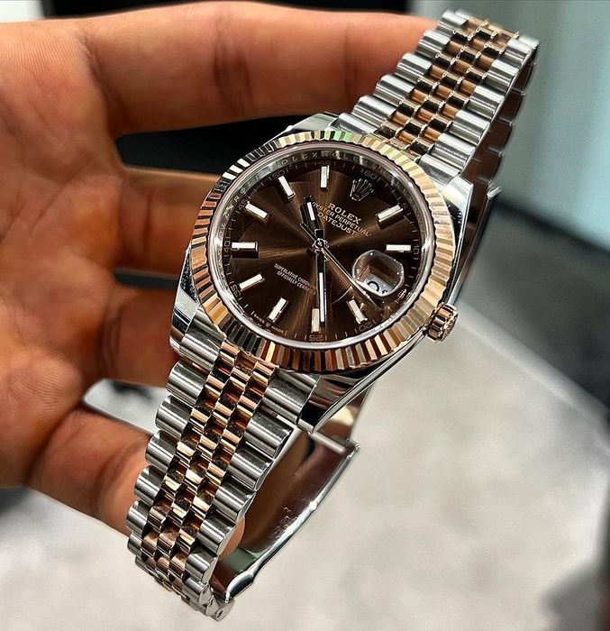 Rolex datejust chocolate dial 41,mm