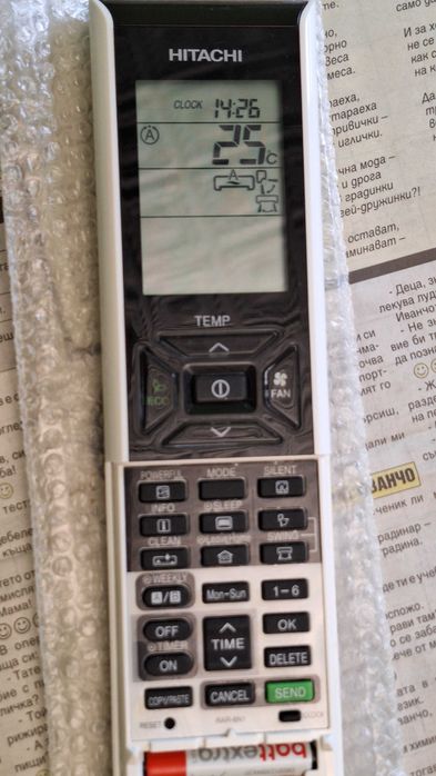 Оригинално дистанционно Hitachi RAR‑6N1 – отлично състояние