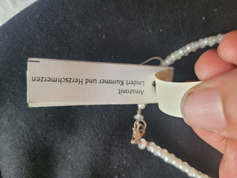 Колие с естествени кристали