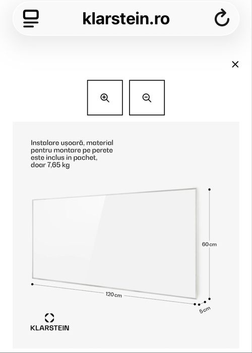 Vand încălzitor cu infraroșu,