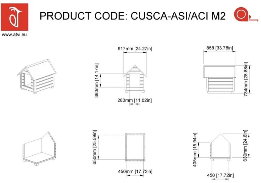 Padoc + cusca izolata pentru caini