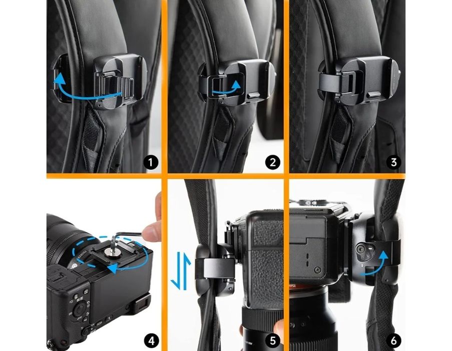 PGYTECH Щипка за камера Beetle с плоча за бързо освобождаване за Sony, Nikon, Fuji, DSLR
