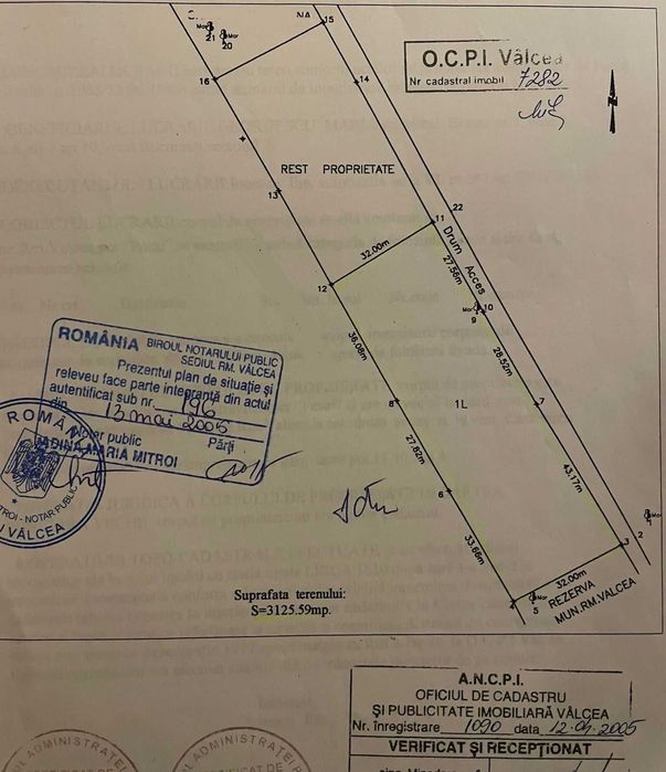 Teren de vânzare-RM. VÂLCEA
