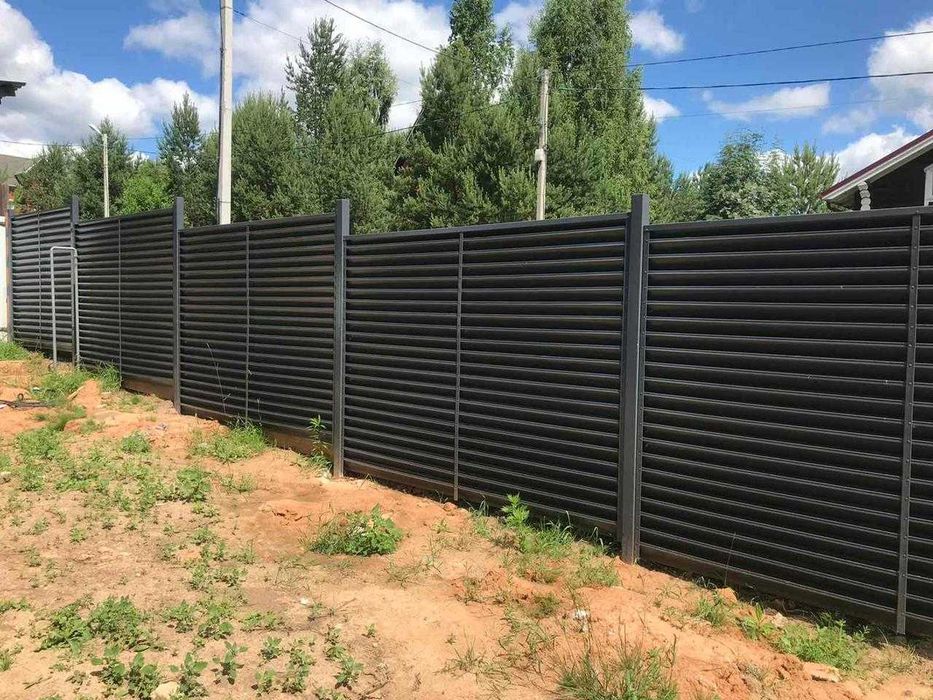 Современные заборы - жалюзи