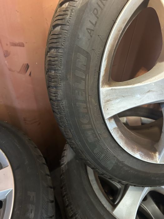 Jante aliaj aluminiu 5x114,3 . Anvelope iarna 205/55R16