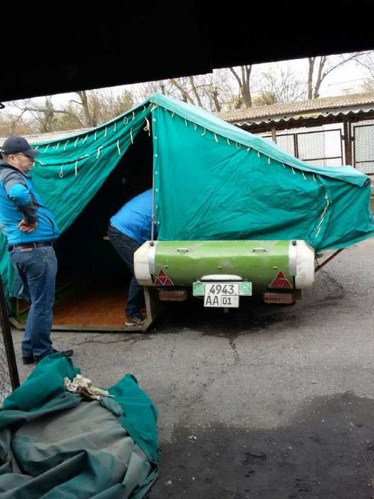 Раскладной дом на колесах. Кемпинг