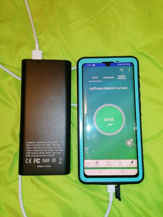 Висок клас Външна батерия РЕАЛНИ 20 000mah 5А бързо зарядно power bank