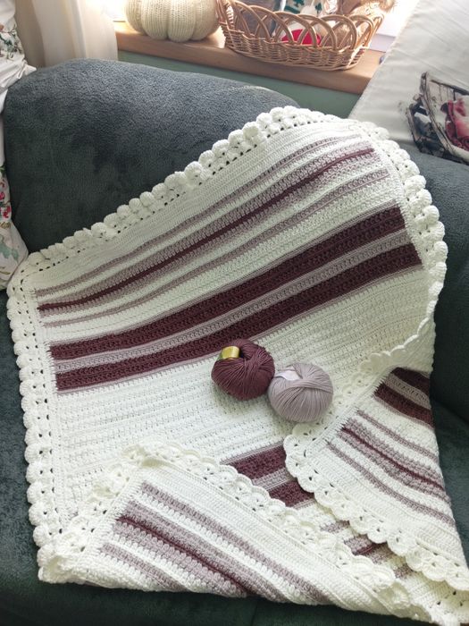 Одеяло изплетени с качествена прежда!