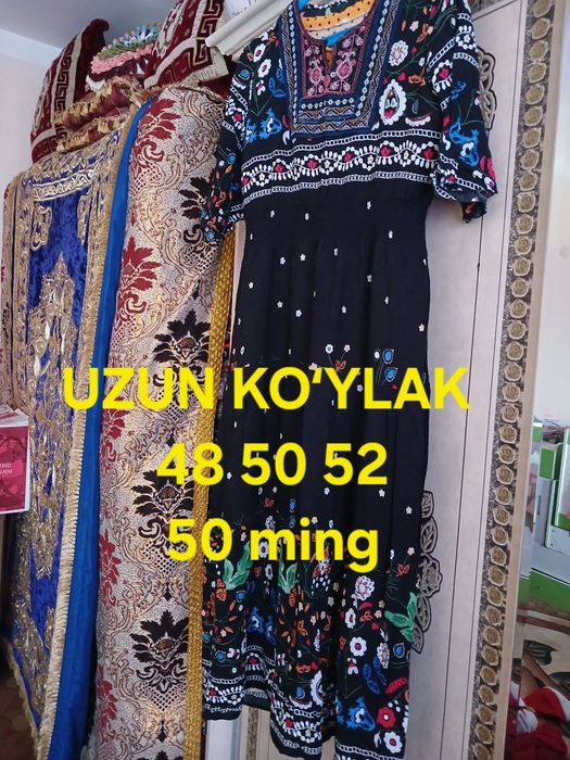 Ko'ylak pohalar va uzun ko'ylaklar sotiladi