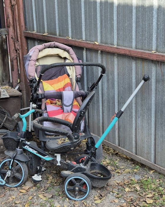 Продам коляску и велик 10.000