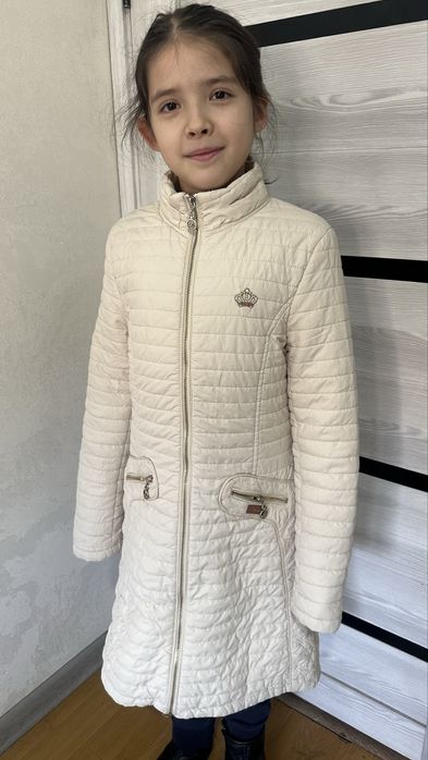 куртка длинная , женская , детская 7-10 лет , без изьянов