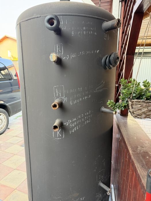 Boiler sunsystem 1000l cu 2 serpentine