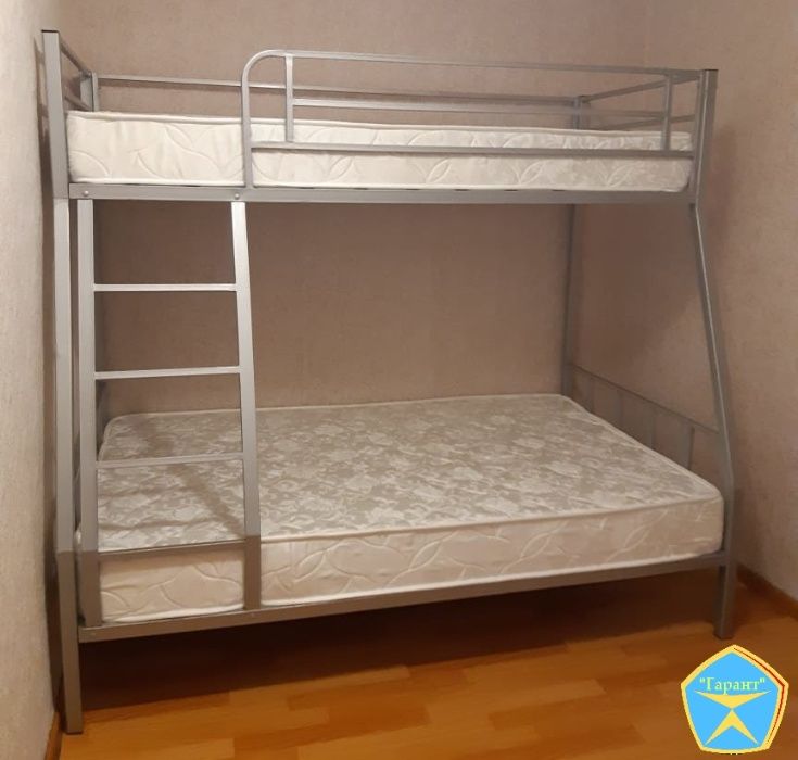 Двухъярусная металлическая кровать (двухярусная). Доставка. Рассрочка.