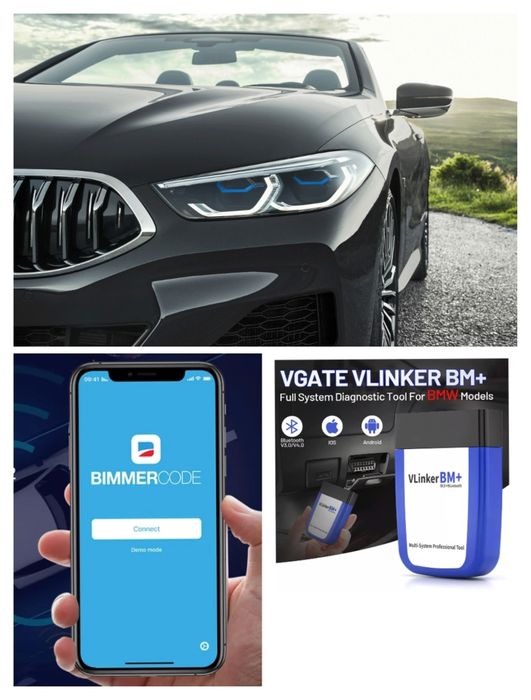 Interfață BMW VLinker Bluetooth 4.0 Dual BM+ iOS și Android , nou