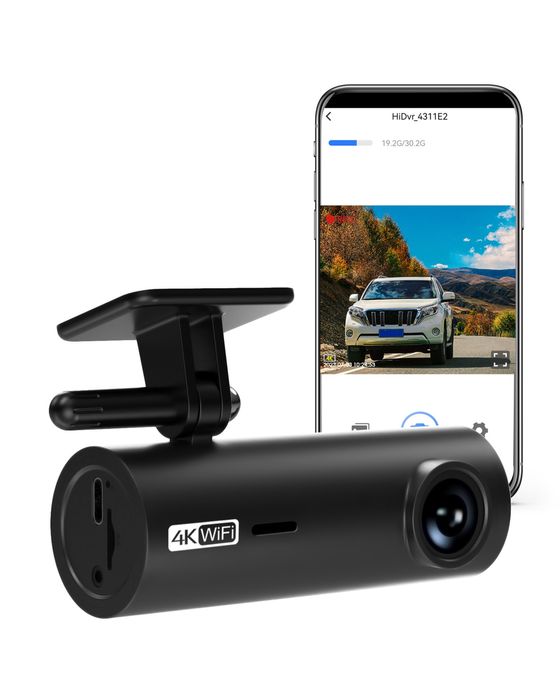 Видеорегистратор 4K Wi-Fi с датчиком удара